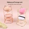Three-Layer Metal Makeup Egg Rack Sponge Holder Makeup Powder Puff Blender Storage Rack Sponge Drying Display Holder