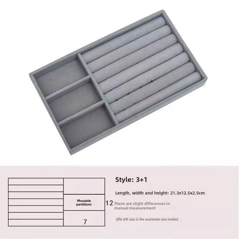 Acrylic Velvet Jewelry Storage Box for Earrings, Bracelets, and Cosmetics - Light Luxury Design