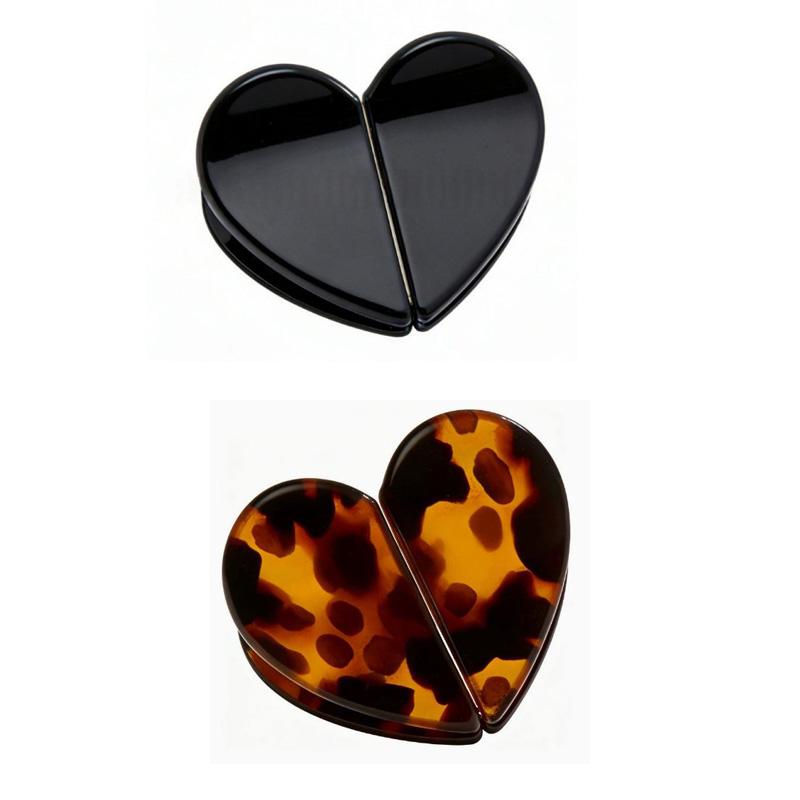 1/2pcs New Magnetic Heart Shape Hairpin Strong Hold Clips Non-Slip Styling Clips for Women Professional Salon Hairstyling Tools