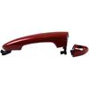 Red Exterior Door Handle Compatible with Hyundai Sonata 2015-2019 (Front Left)