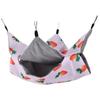Pet Hamster Hanging Hammock Summer Double Sided Hammock Suitable for Parrots Rabbits Mice SquirrelsS Strawberry