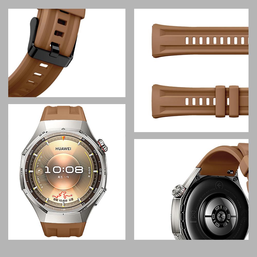 Ремешок без зазоров, совместимый с HUAWEI WATCH GT6Pro 46 мм, официальный, из мягкого силикона, регулируемый, спортивный ремешок для GT6Pro 46 мм