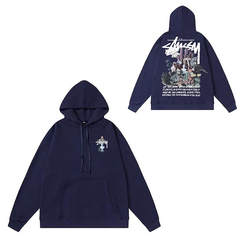 Unisex Hooded Cotton Sweatshirt Streetwear Letter Print Loose Fit Winter Casual Top Teens