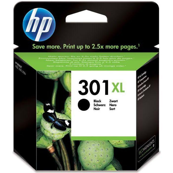 HP Оригинальный черный струйный картридж увеличенной емкости 301XL (CH563EE) для HP Envy 4505 и HP DeskJet 1050/1512/2548/3057A