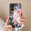 Чехол для Vivo V29 Lite Y36 Y17S X90 Pro Y27 Y78 + Корпус Популярный защитный противоударный бампер с цветком авокадо Мягкий жидкий силиконовый чехол для чехлов Vivo