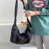 Large-capacity Casual Crossbody Bag, High-end Solid Color Shoulder Bag