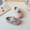 2025 Children Leather Shoes for Girls Spring New Fashion Korean Style Soft Bottom Anti-slippery Versatile Chic Princess Flats