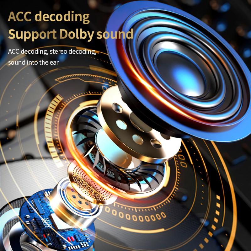 PRO60 Беспроводные наушники Bluetooth 5.1 Стерео игровые наушники с сенсорным управлением Бинауральные HD-наушники для вызовов с зарядным устройством