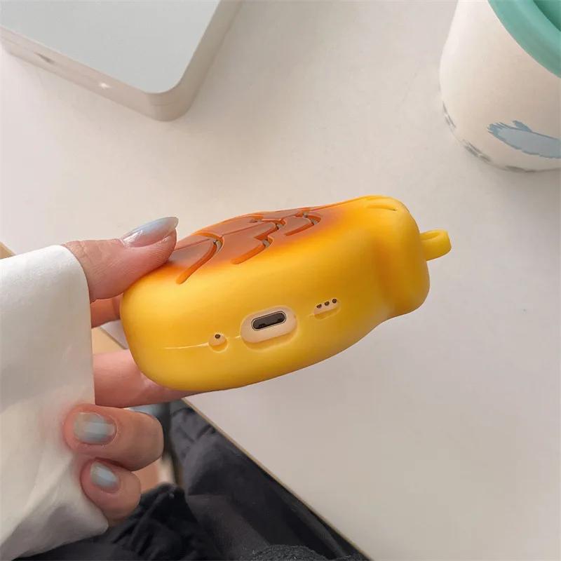 3D чехол-аксессуар для наушников в виде тайяки для AirPods 1 2 3 4 Мультяшный Милый Силиконовый Мягкий Чехол для AirPods Pro Pro2 Pro3