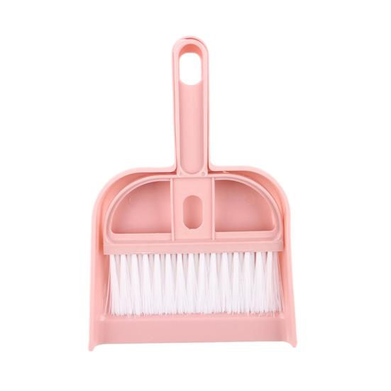 Mini Broom Dustpan Set Compact Lightweight with Hanging Hole Soft Durable Bristle Scratch-free Cleaning Tools Hamster Small Pet Supplies