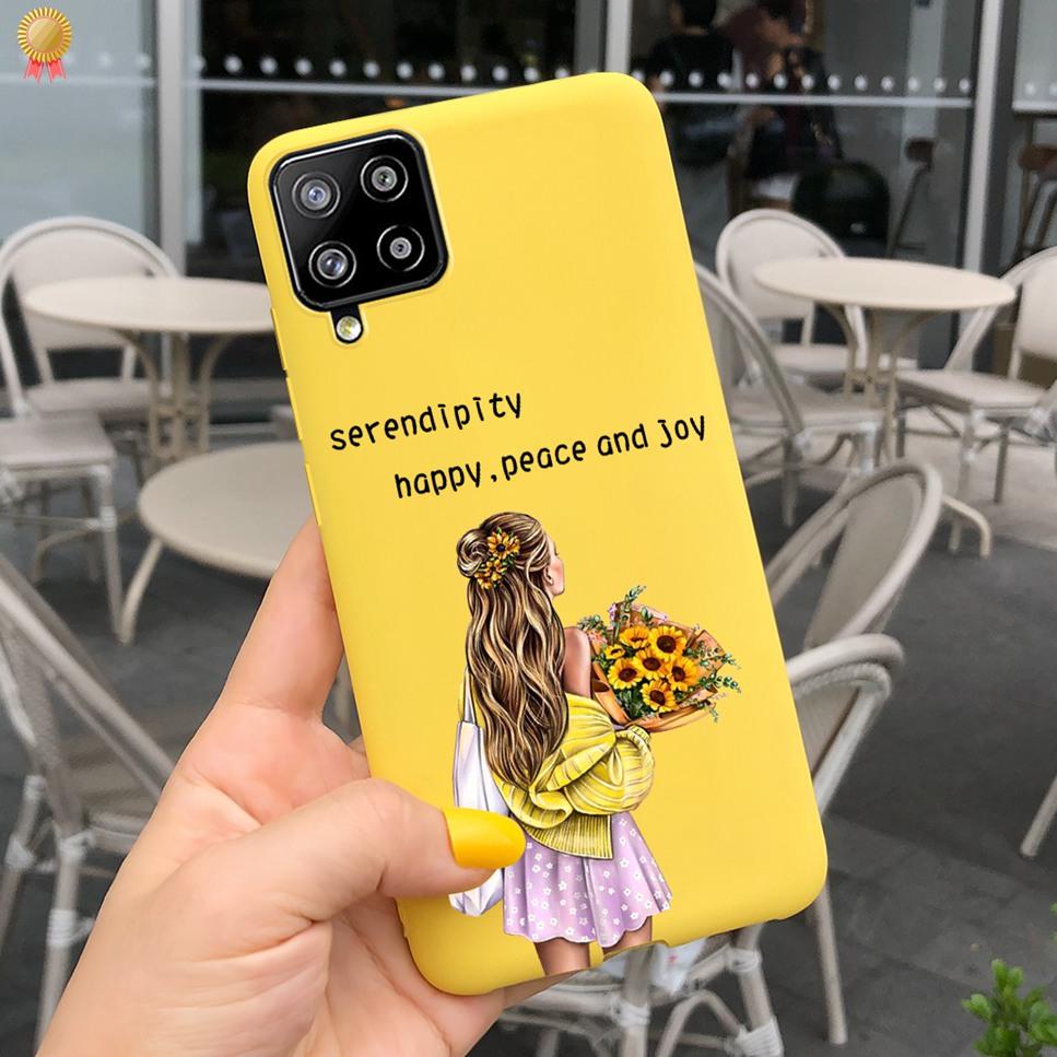 For Samsung Galaxy A12 A42 Case Cute Cartoon Soft Silicone Bumper Cover For SamsungA12 Funda Samsung A12 A42 A 12 42 Phone Case