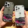 Иллюстрация Снежной Горы Чехол для Телефона Для iPhone 14 Pro Max 16 15 14 Pro 13 17 Air 12 11 15 Plus Ударопрочный Силиконовый Мягкий Чехол