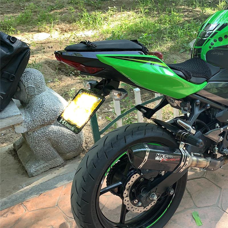 Z400 NINJA400 250 Держатель номерного знака Кронштейн светодиодного фонаря для Ninja400 Ninja250 Z400 2018-заднее хвостовое крыло