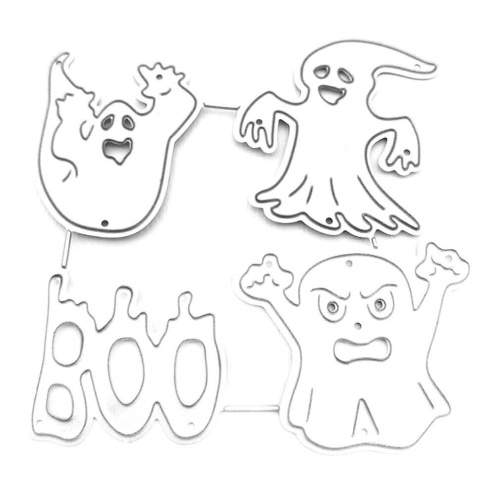 Halloween Ghost Metal Cutting Dies Stencil Scrapbooking Souvenir Festival Halloween Making DIY U0H1