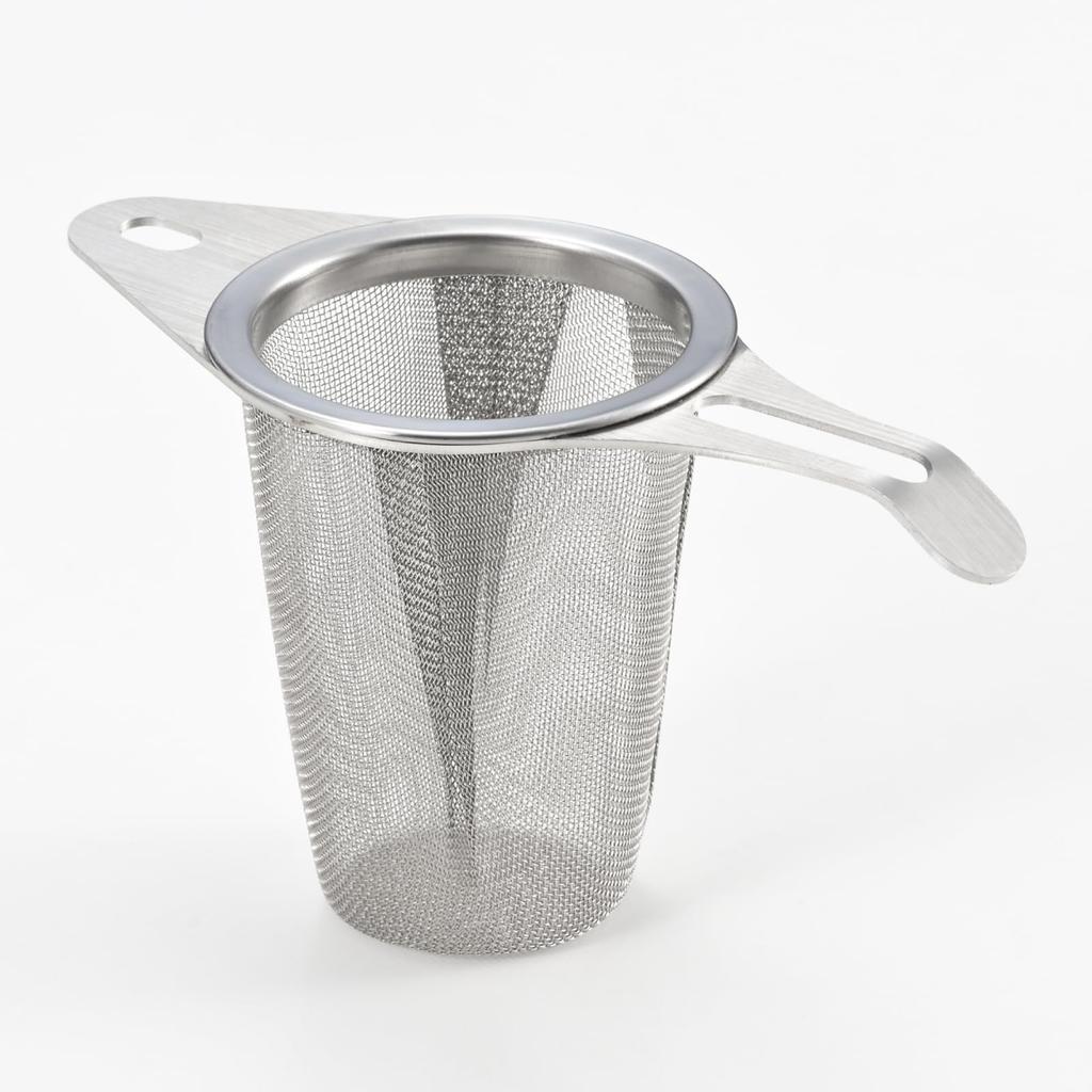 Yoshikawa Stainless Steel Tea Strainer, Deep, Slim, Made in Japan, Tsubame-Sanjo, 2609380 AN0216