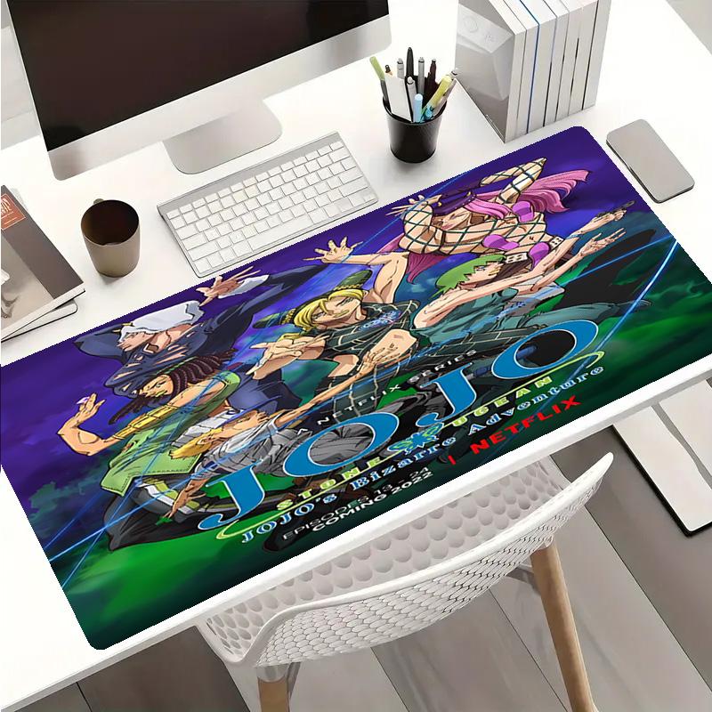 Коврик для мыши JoJo's Bizarre Adventure - Нескользящая резиновая основа, Гладкая поверхность для работы, игр, офиса и дома, Настольный коврик для мыши