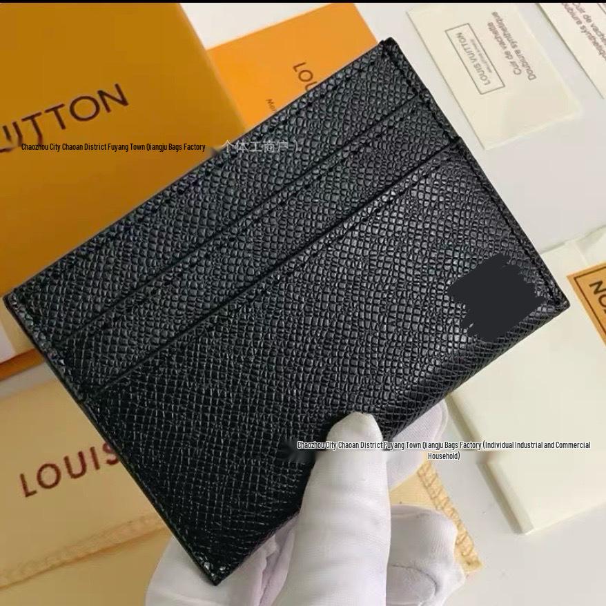 Винтажный клетчатый маленький кошелек для нескольких карт с логотипом