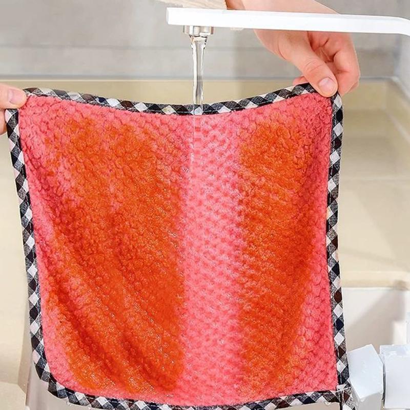 Бытовых супервпитывающих полотенец из микрофибры, салфеток для кухонной посуды, салфеток для мытья посуды с антипригарным покрытием, инструментов для чистки и протирания посуды