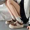 Spring New Fashion Platform White Shoes Ins Women's Shoes Comfortable and Lightweight Versatile Big Head Bread Shoes