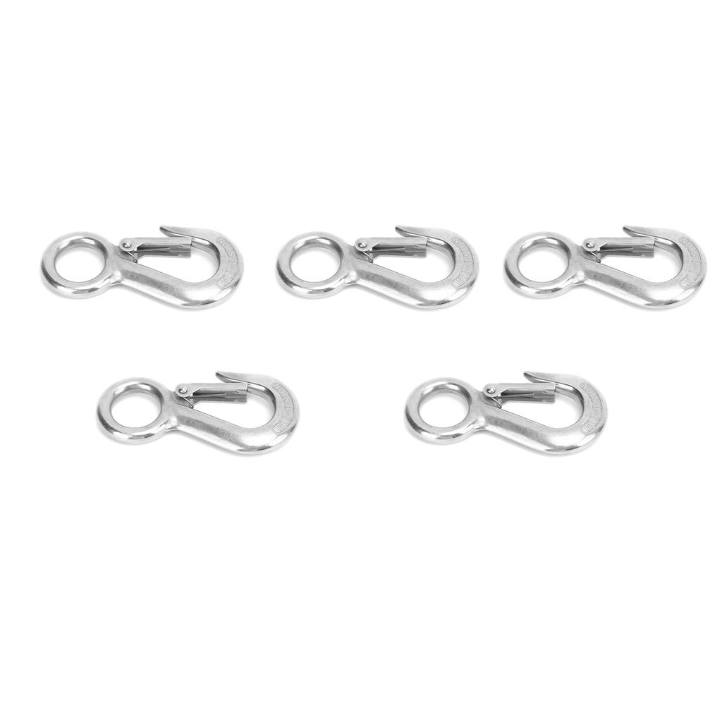 5 шт. нержавеющая сталь большой глаз защелка защелка подъемный крюк кран противоосыпание подъемные крюки