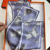 Tick Story Silk Silk Scarf Women'S Spring And Autumn Versatile Thin Narrow Strip Mulberry Silk Small Scarf With Suit Shirt Scarf