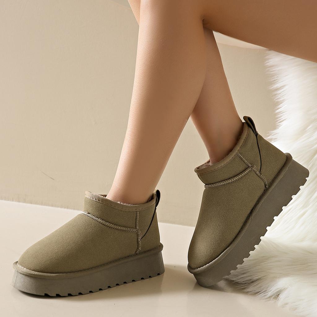 Thick-soled TPR Non-slip Outsole Snow Boots for Women's Winter New Velvet and Thick-soled Warm Cotton Shoes