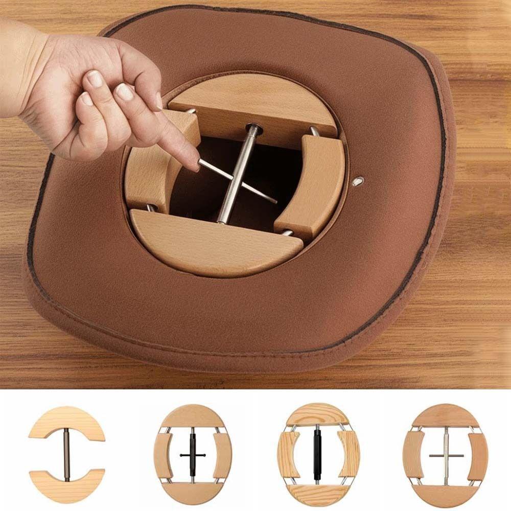 Cap Inner Support Hat Stretcher Adjustable Wooden Hat Holder  Horseback Riding