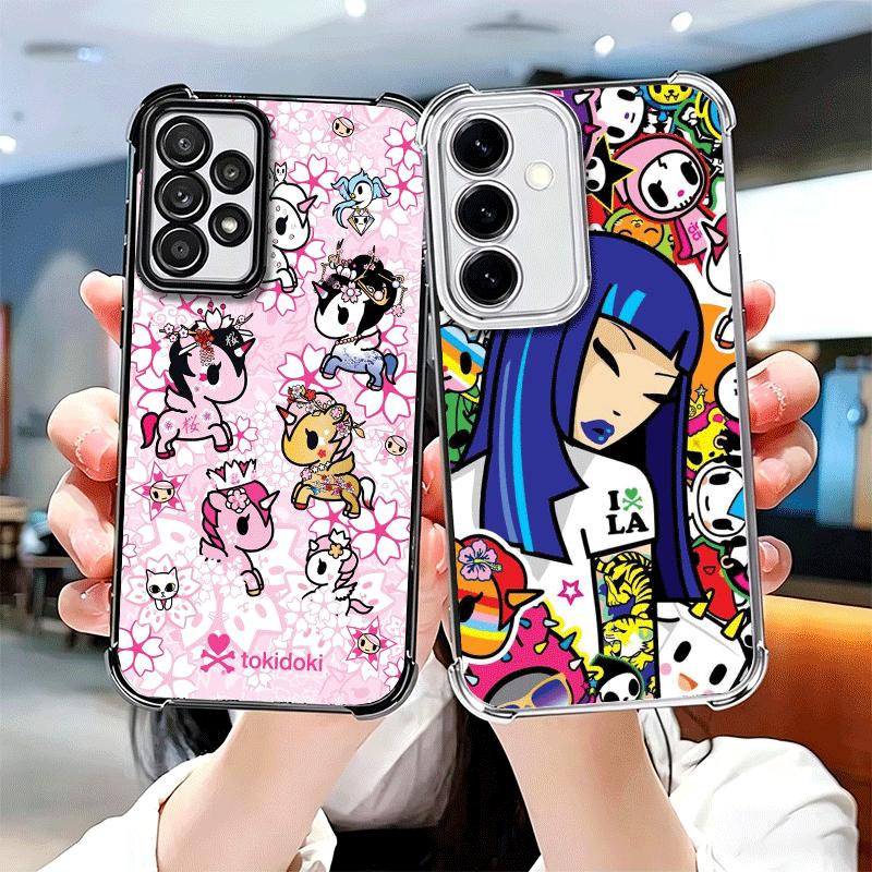 Япония T-Tokidokis Арт Мягкий Чехол Для Телефона Для Samsung A17 A27 A07 A37 A57 A16 A56 A15 A55 A14 A54 A13 A53 A26 A36 A25 A35 A24 A34 A2