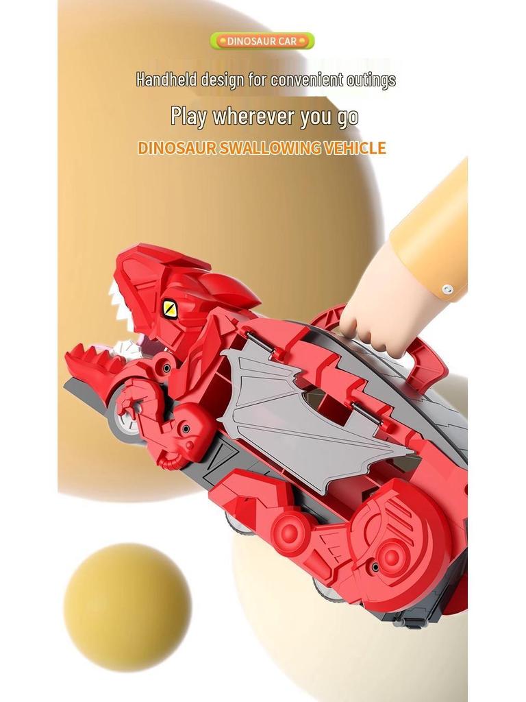Dinosaur Devour Car Track Toy for Boys - Educational Inertial Vehicle Set & Gift