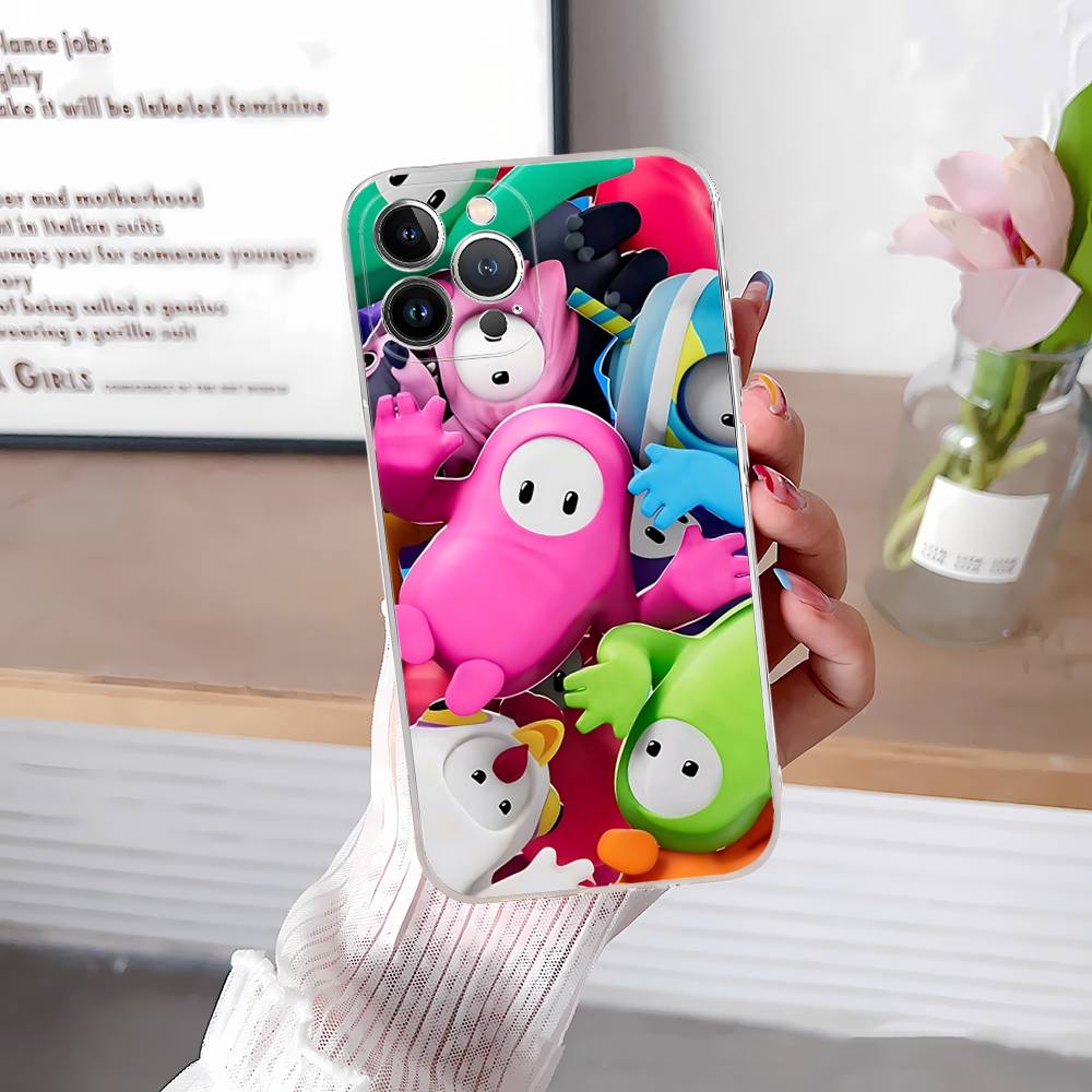 F-Fall G-Guys Party Game Phone Case For IPhone 17 16 15 14 13 12 11 Pro Max Plus Soft Cover Personalized DIY