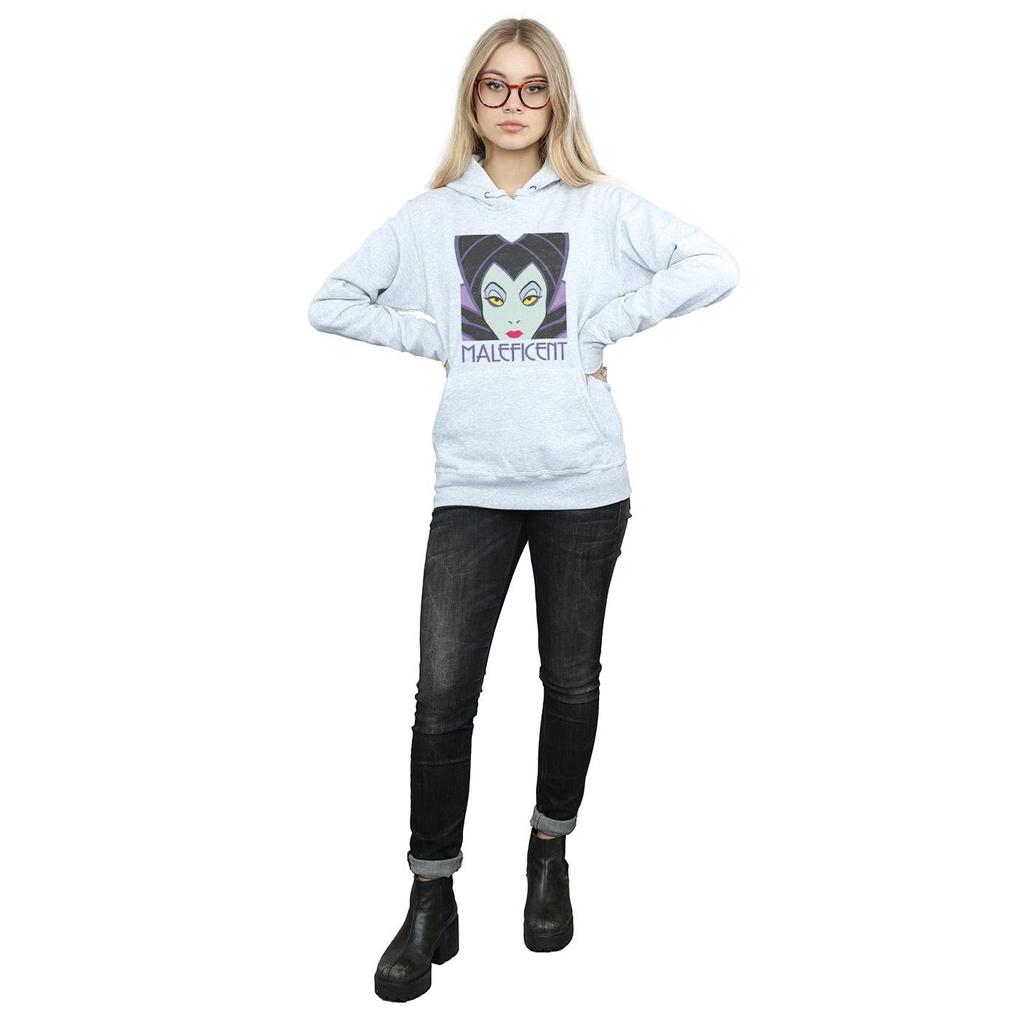 Disney Womens/Ladies Maleficent Cropped Head Hoodie