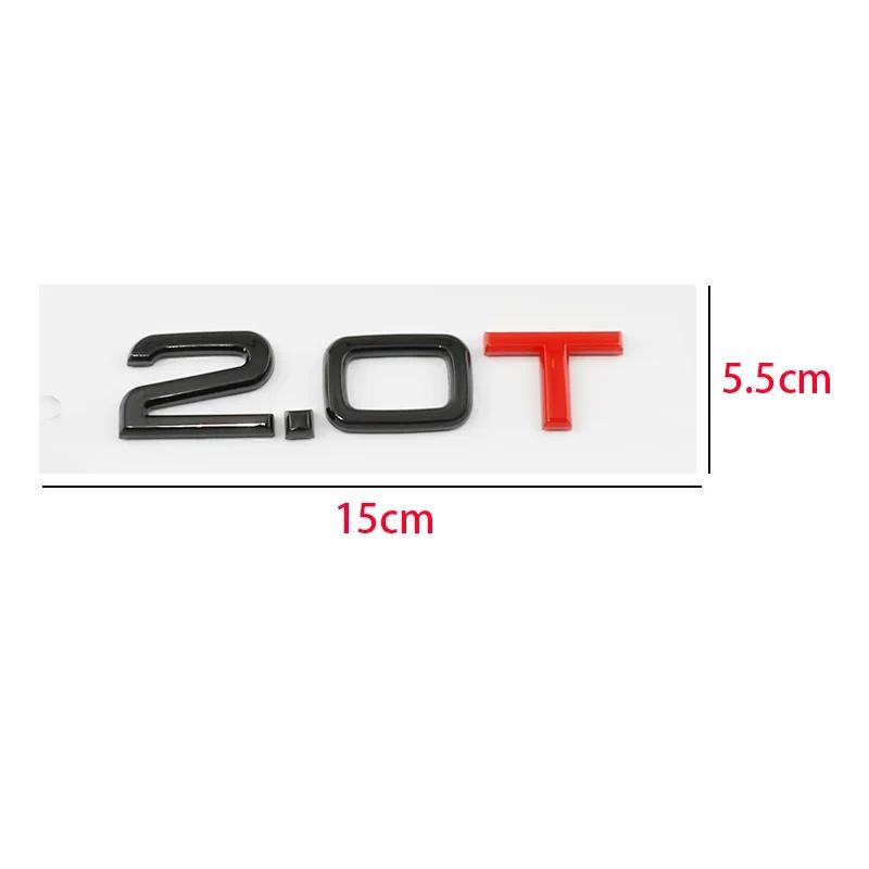 Car ABS 1.8T 2.0T 3.0T Displacement Logo Badge Emblem Decals Sticker For Audi A1 A2 A3 A4 A5 A6 A7 A8 Q3 Q5 Q2 Q7 Q8 Accessories