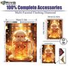 DIY полный круг алмазная живопись вышивка крестиком 3D кошка бабочка украшение дома искусство звезда алмазная живопись 5d алмазная живопись