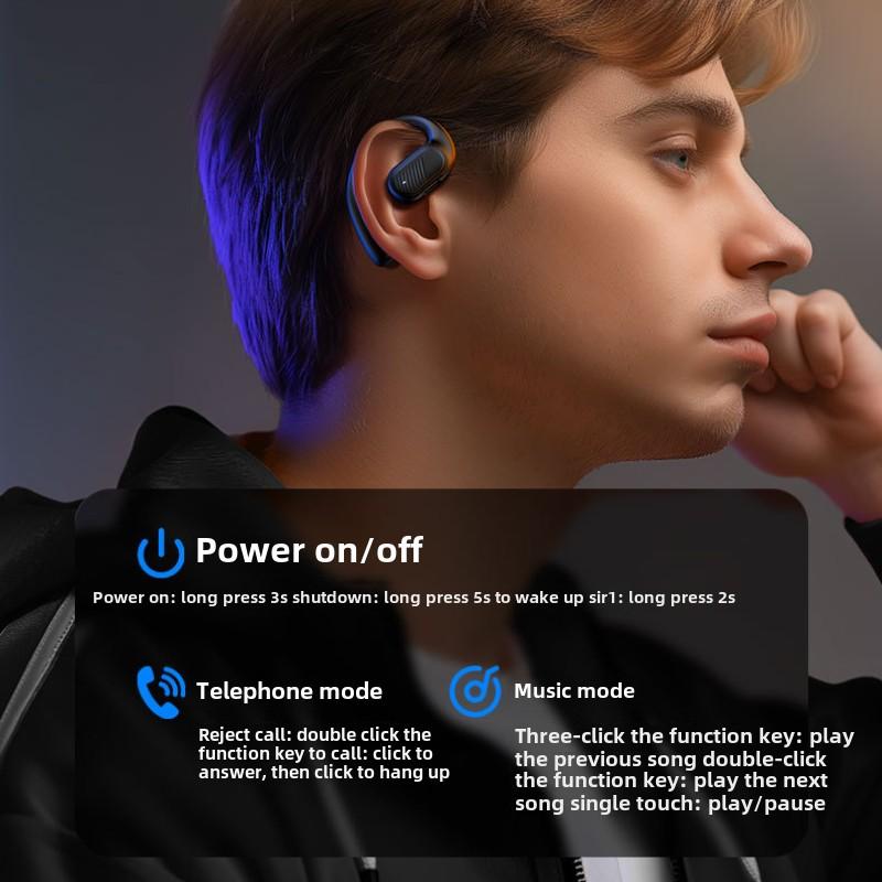 Двойные динамики одно ухо Bluetooth наушники не подходят для ушей Бизнес анти-падение спортивные подвесные Bluetooth наушники беспроводные высокое качество звука