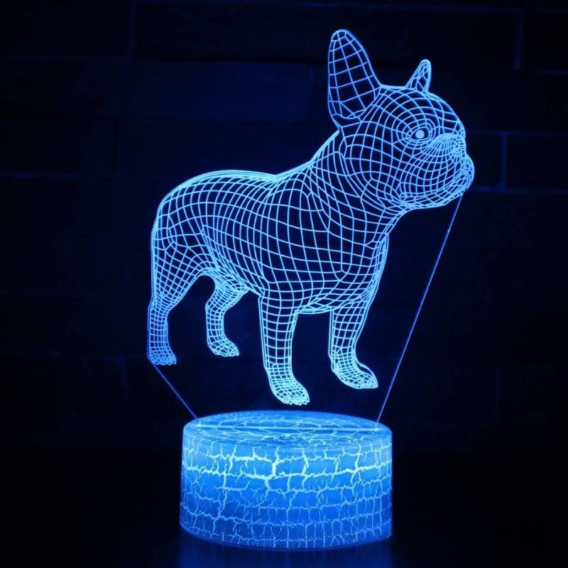 Cartoon Series 3D Night Light LED Colorful Touch Remote Control USB Creative Desk Lamp