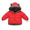 Осенне-зимняя детская куртка из хлопка для мальчиков и девочек маленького и среднего размера, теплая куртка из хлопка с бархатом
