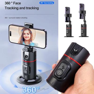 Штатив с функцией отслеживания лица на 360° для телефона, держатель для телефона с автоматическим отслеживанием движения AI-штатив для селфи-робота, камера следует за вашим движением