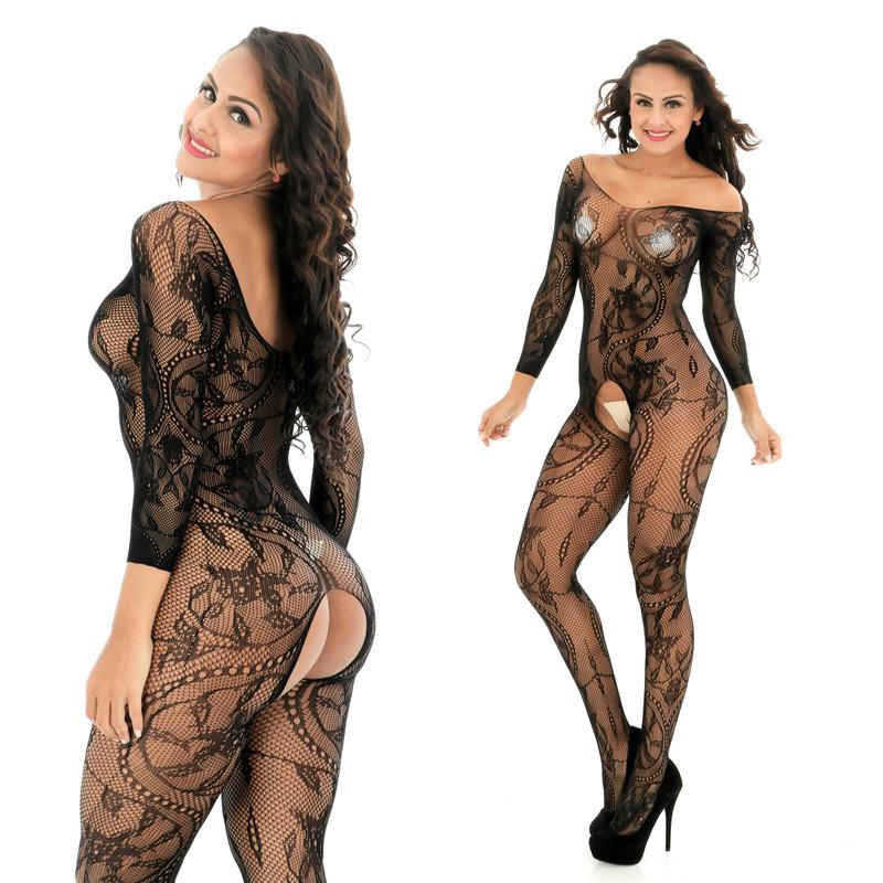 Plus Size Sexy Xxxxl Fishnet Bodysuit Costume Women Bodystocking Lingerie for Woman Underwear Body Suit Open Bra Transparent