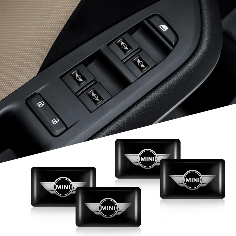 3D Epoxy Car Logo Badge Sticker Decoration Auto interior Accessories For MINI Cooper JCW WORKS R55 R56 F55 F56 R57 R58 R59 R60 mjewr55