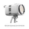 Фотостудийный LED-светильник LE200D COB 220 Вт, управление DMX Bluetooth, цветовая температура 5600K, сопряжение NFC, охлаждающий вентилятор для