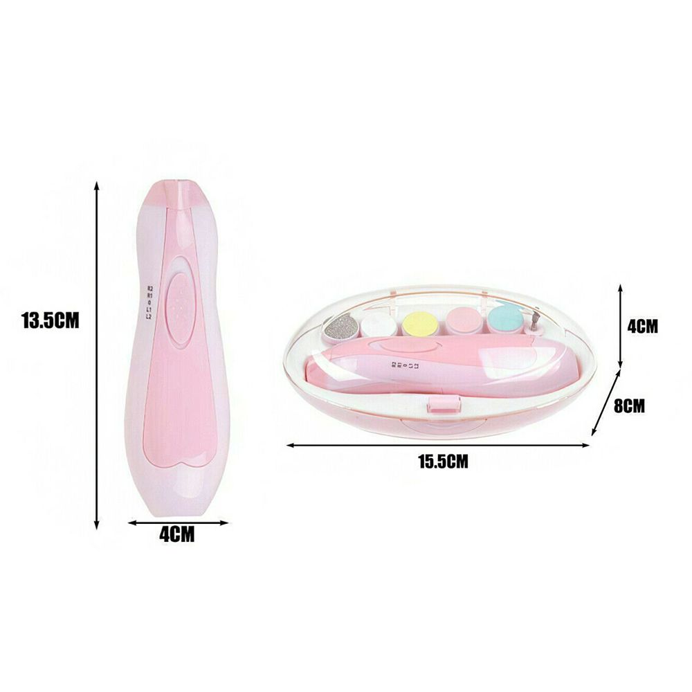 Безопасная пилочка Детский электрический триммер для ногтей Маникюр для младенцев Уход за ногтями новорожденных Устройство для пальцев ног