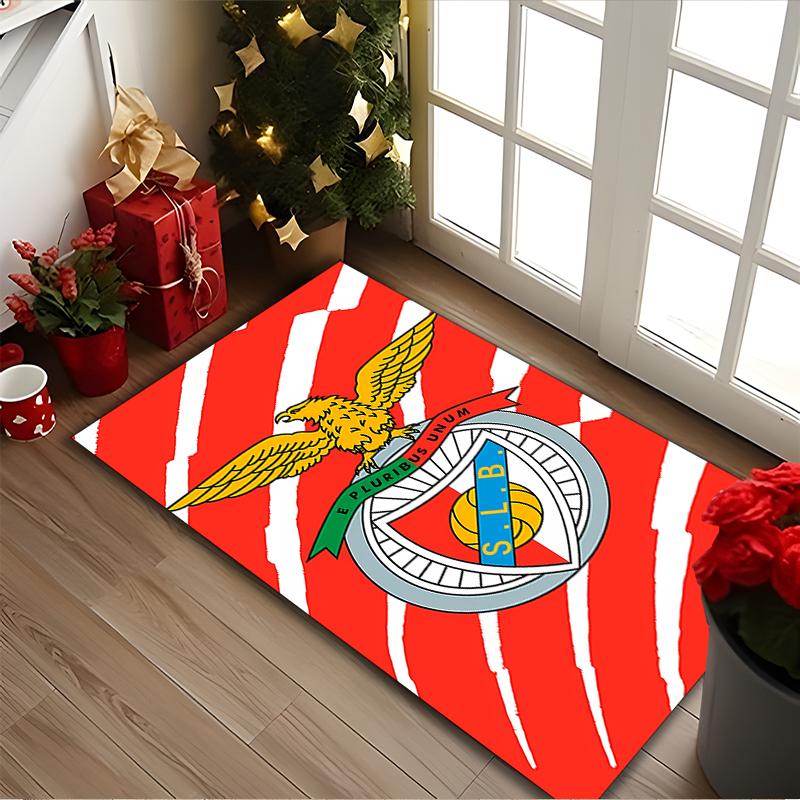 SL Benfica Carpet, Non-slip Office Chair Rug, Digital Print Home Area Rug, Unique Festival Decorations
