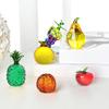 Holiday Home Kitchen Decoration Lemon Banana Pear Pumpkin Pineapple Apple Crystal Fruit Ornament
