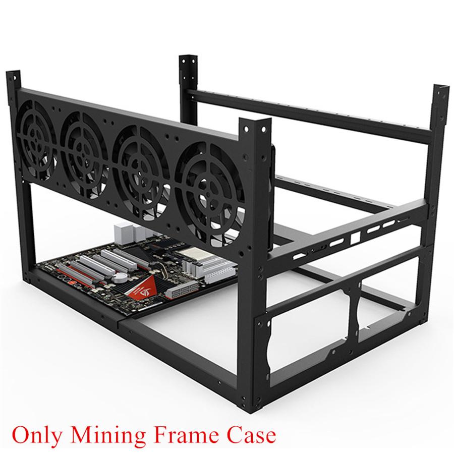 Stackable For ETH BTC Ethereum 6/8GPU Open Air Mining Rig Frame Case Computer Crypto Coin