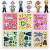 18 Чжаншаньхайцзин Мультяшные Q-версии Аниме Наклейки-одевалки для детских образовательных наград