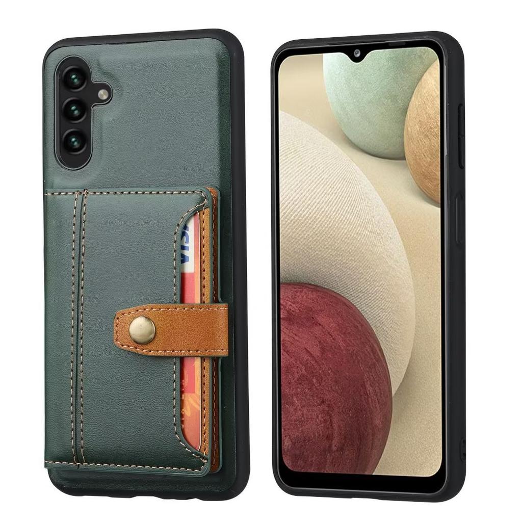 Подходит для чехла мобильного телефона Samsung A54 5G A34 5G с вставкой коровьего узора, кошелек с картами, подставка, противоударный защитный чехол A14