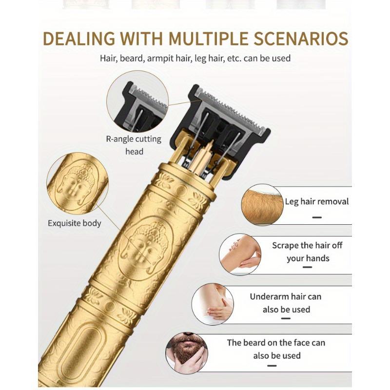 Винтажная электрическая беспроводная машинка для стрижки волос T9, профессиональный парикмахерский триммер для волос, машинка для стрижки бороды, бритва для мужчин, праздничный подарок