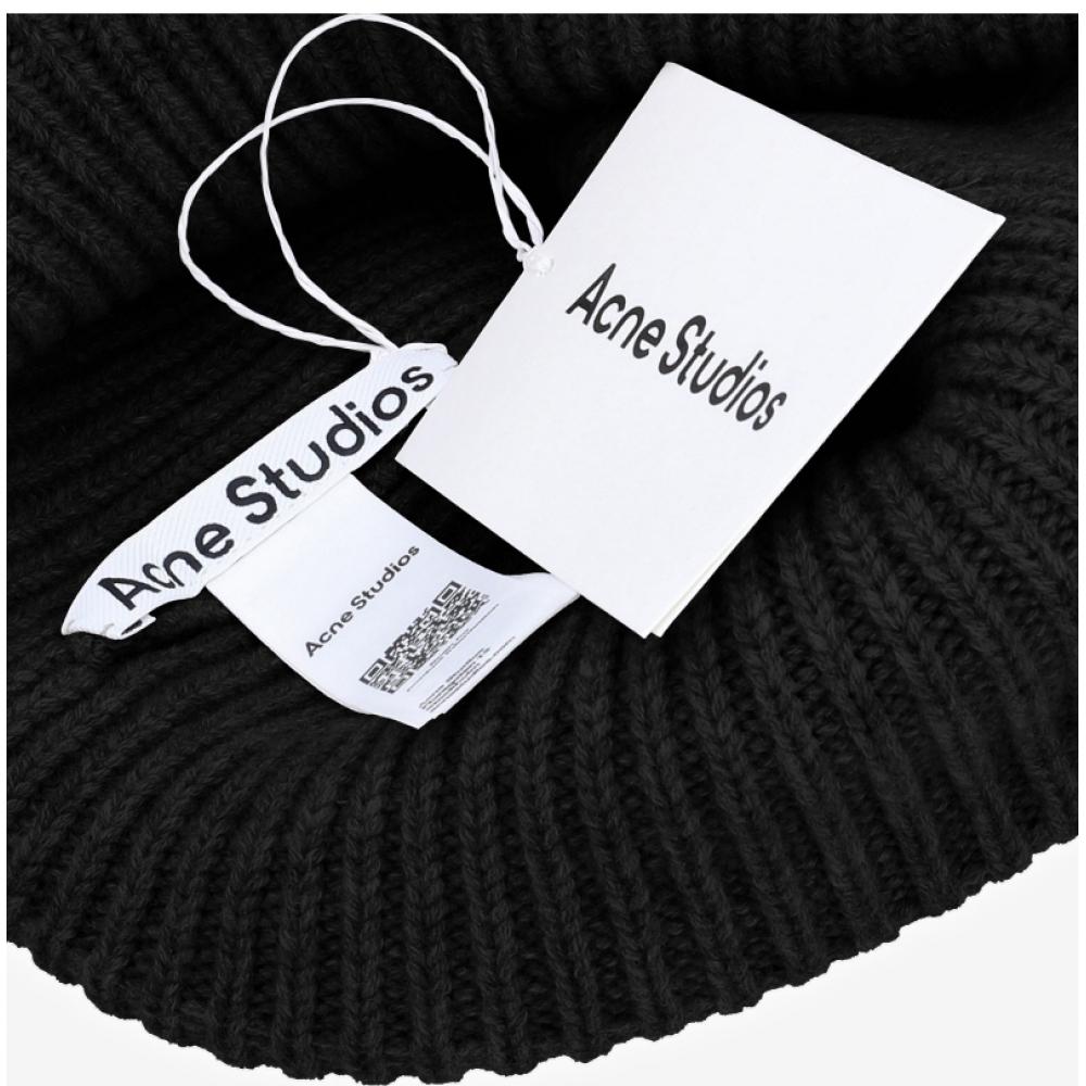 Шапка Acne Studios с нашивкой-логотипом Face C40448 Черный 900