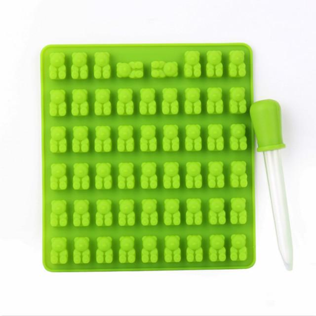 Формы для шоколада, силиконовые формы, 3D силиконовые формы для помадки, мармеладный мишка, конфетница, кухонный инструмент для декора торта, поднос для льда, формы для желе