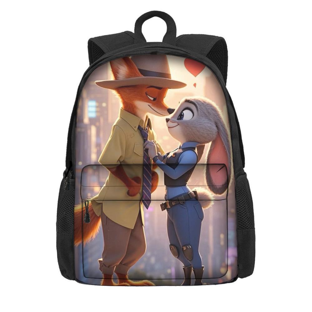 Мультяшный рюкзак на тему «Зверополис 2» для учеников начальной школы, большая вместимость, легкий рюкзак на два плеча